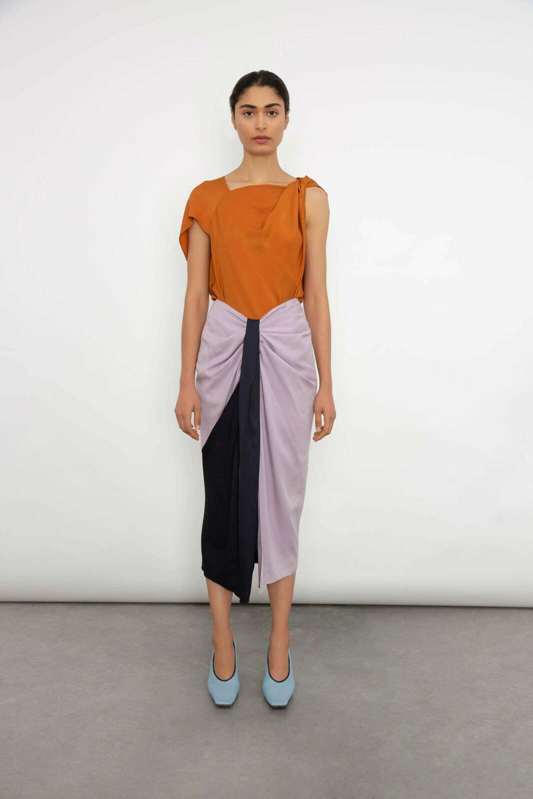 LILAC SUITING MORO SKIRT