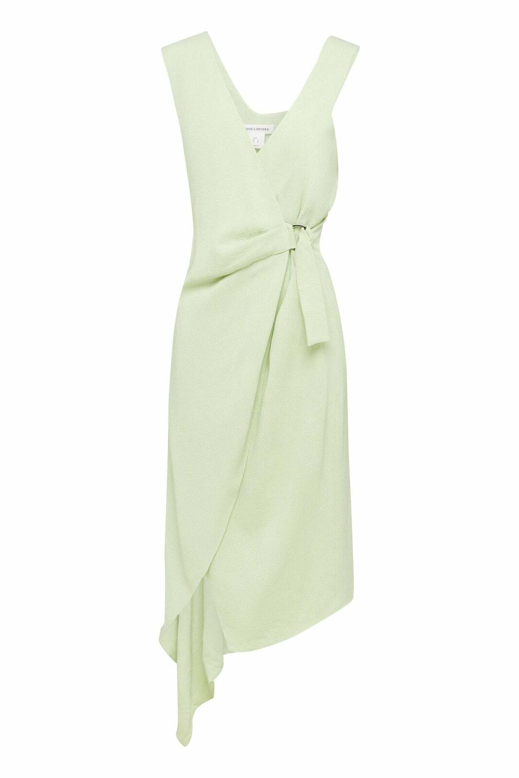 PISTACHIO CRINKLE CREPE CHLOE DRESS