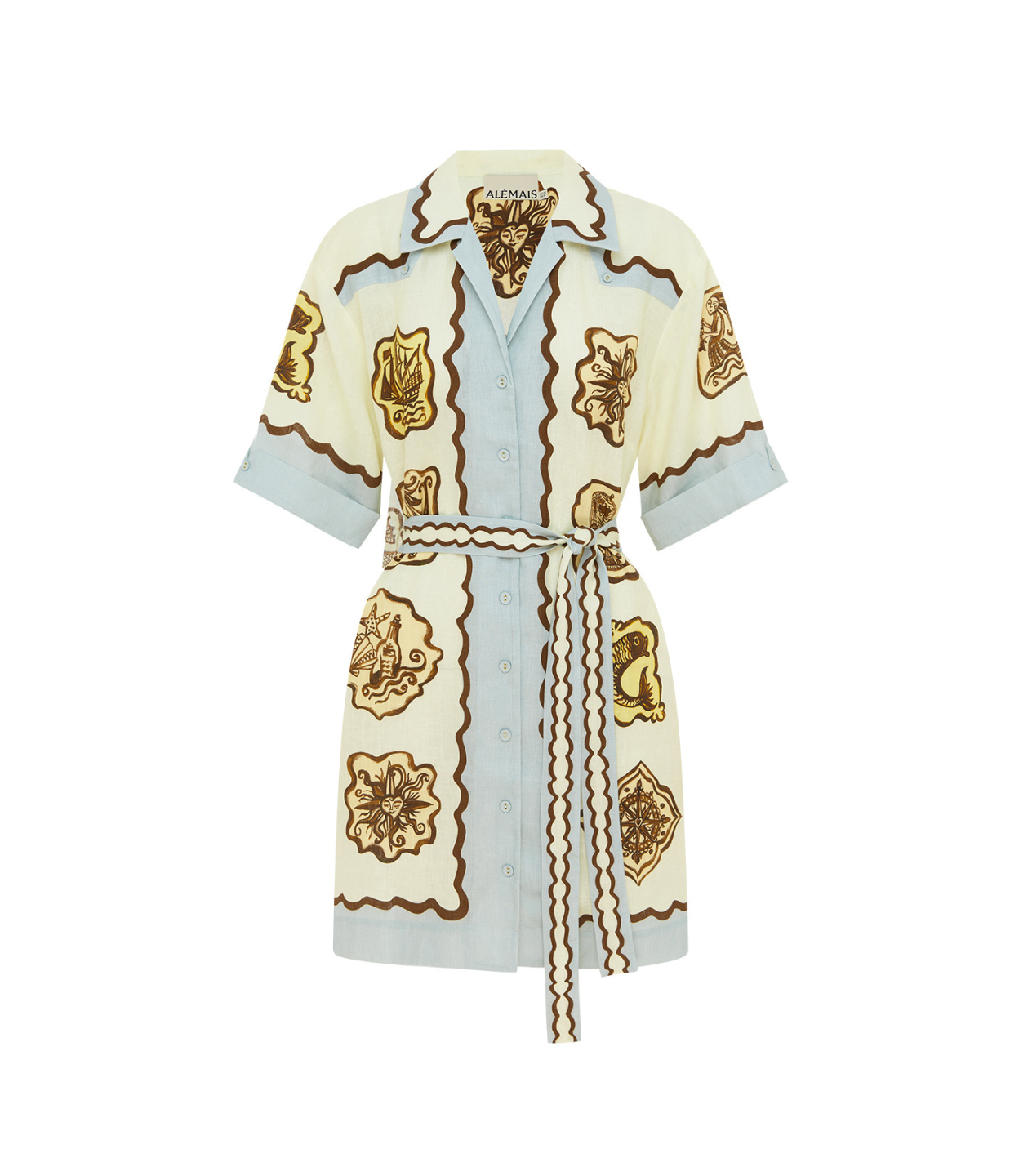 Relic Mini Dress in Cream