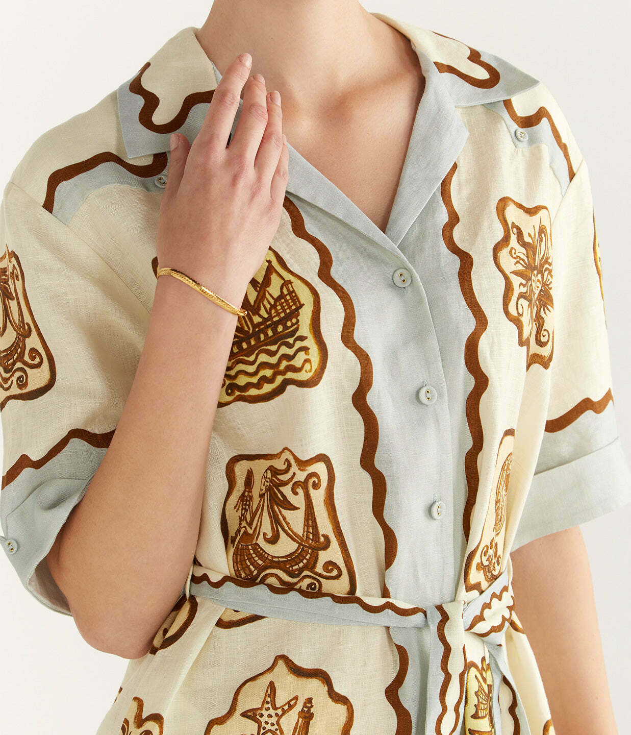 Relic Mini Dress in Cream