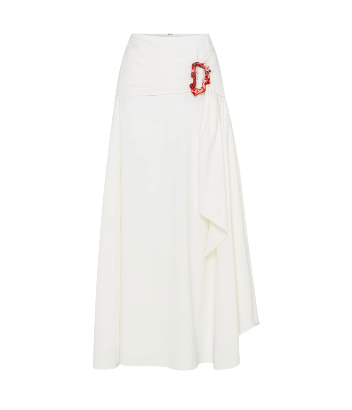 Ingrid Maxi Linen Skirt in Ivory