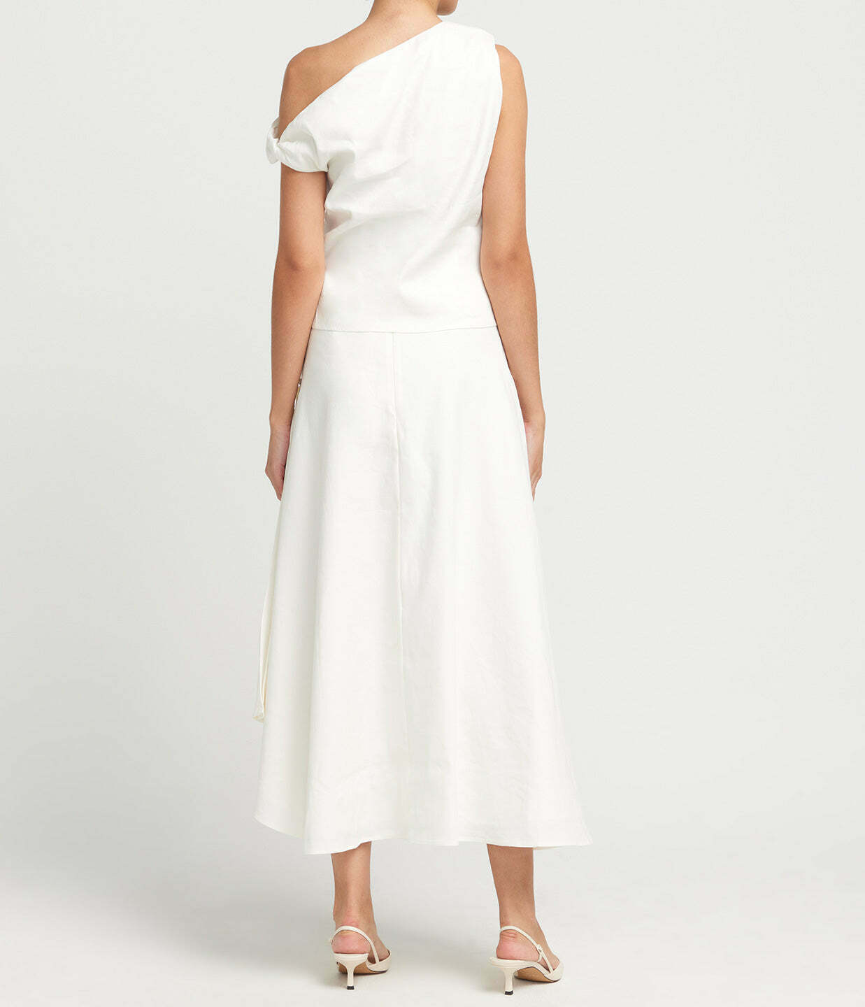 Ingrid Maxi Linen Skirt in Ivory