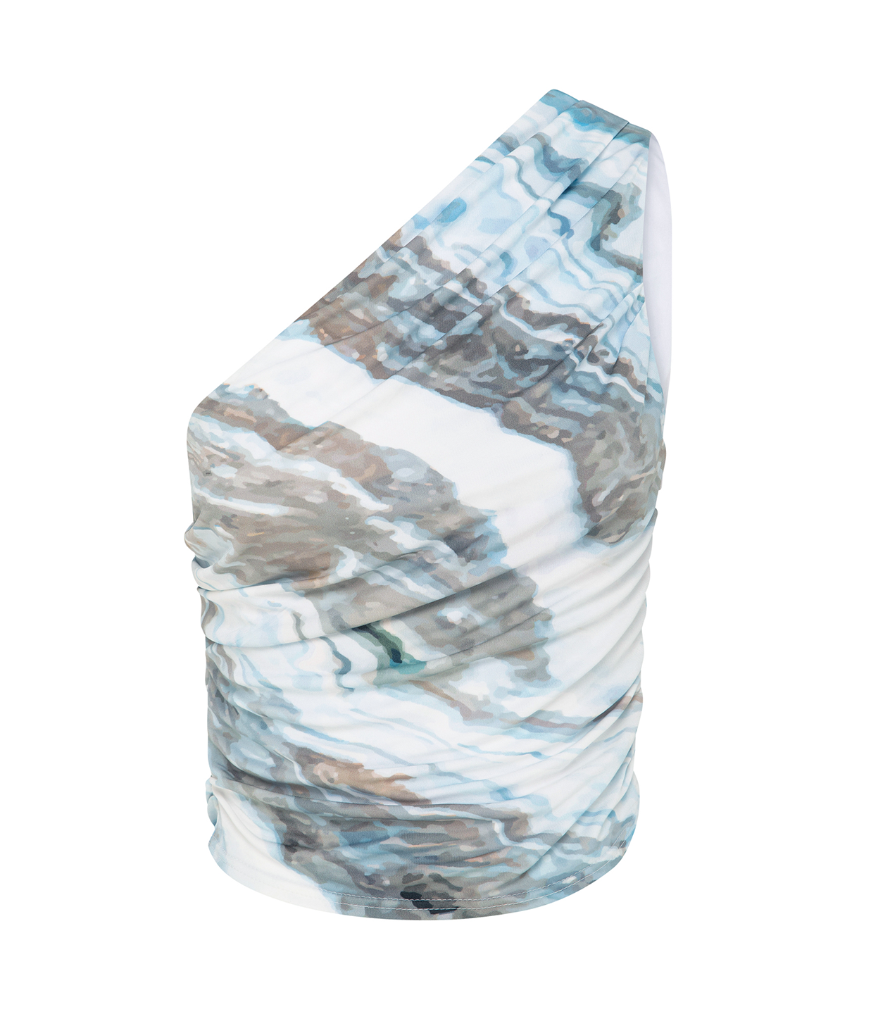 Wynter One Shoulder Top in Agate