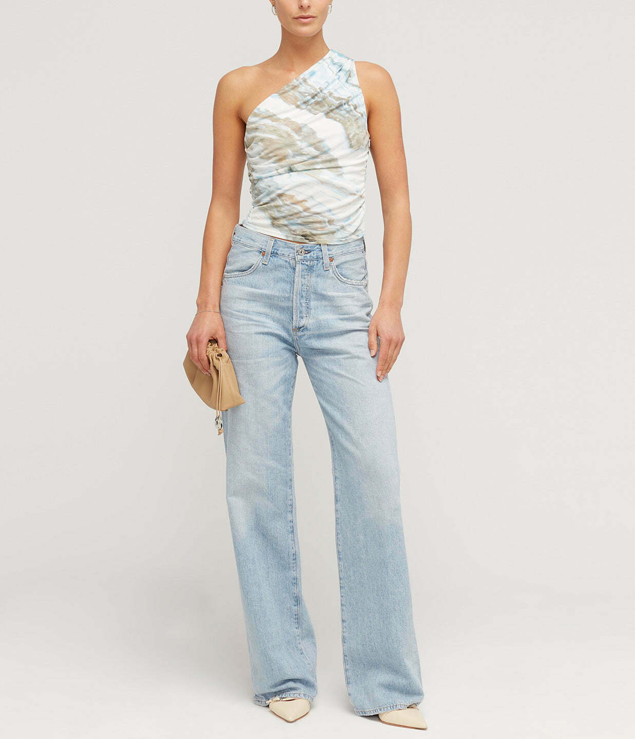 Wynter One Shoulder Top in Agate