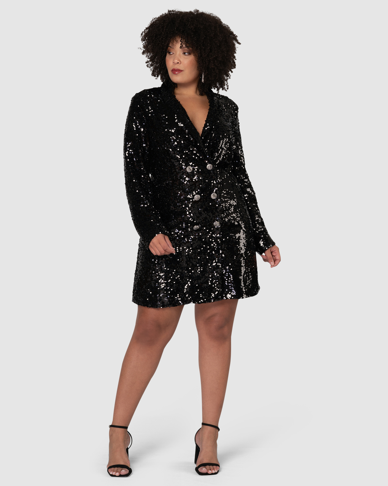 So Fine Tuxedo Dress size 14 black sequin with tags on