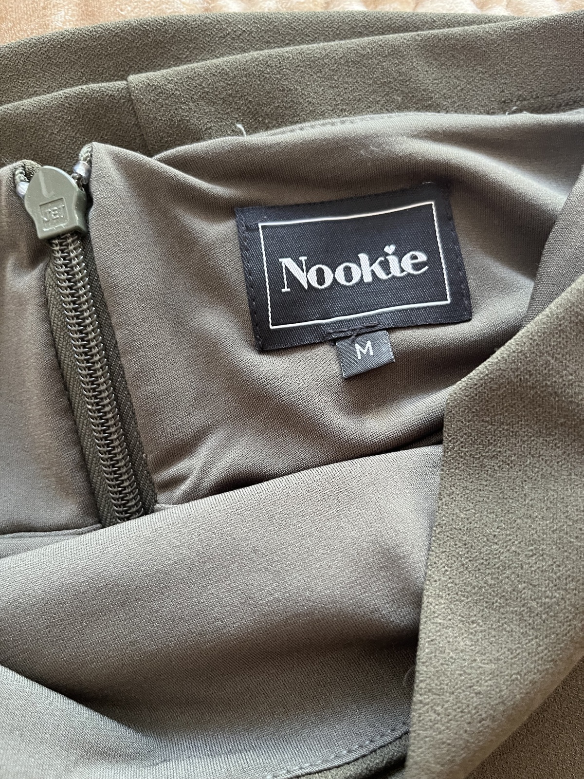 Boulevarde Midi bodycon Dress size M/10 khaki 