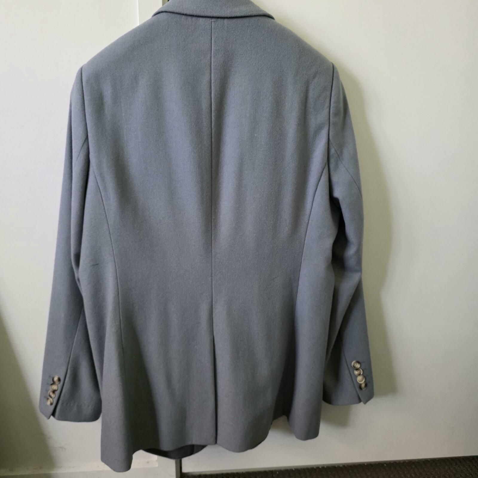Lola Wool Rich Blazer - Grey Blue