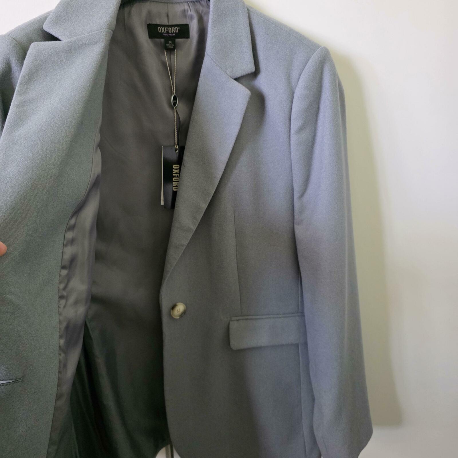 Lola Wool Rich Blazer - Grey Blue