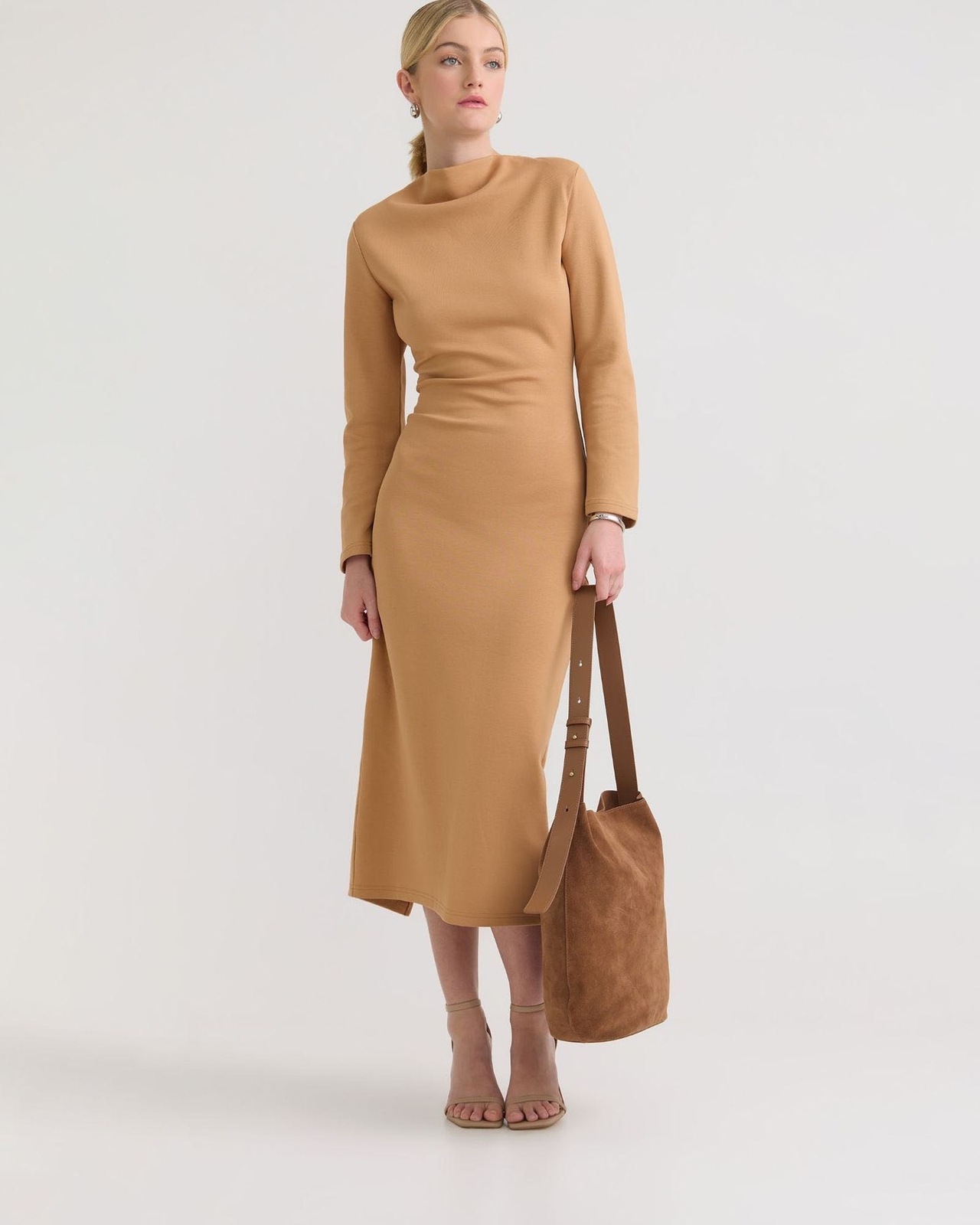 Camel Rebecca Ponti Dress
