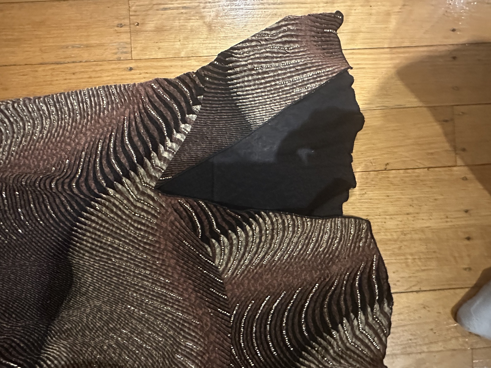chocolate/gold shimmering summer dress from Lisa Barron, size 12