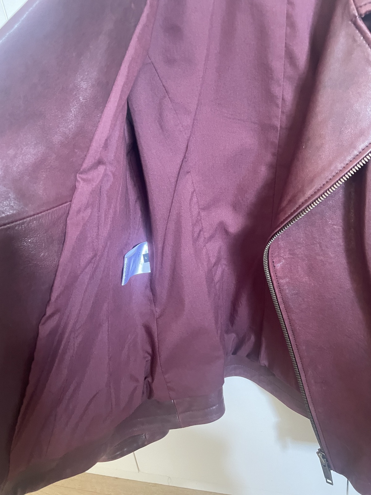 McQ Alexander McQueen leather biker jacket