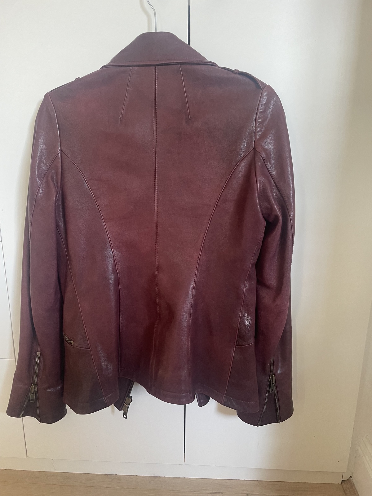 McQ Alexander McQueen leather biker jacket