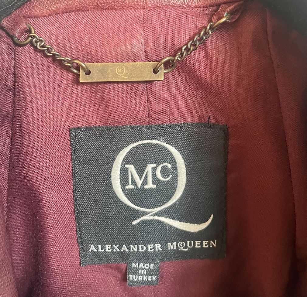 McQ Alexander McQueen leather biker jacket