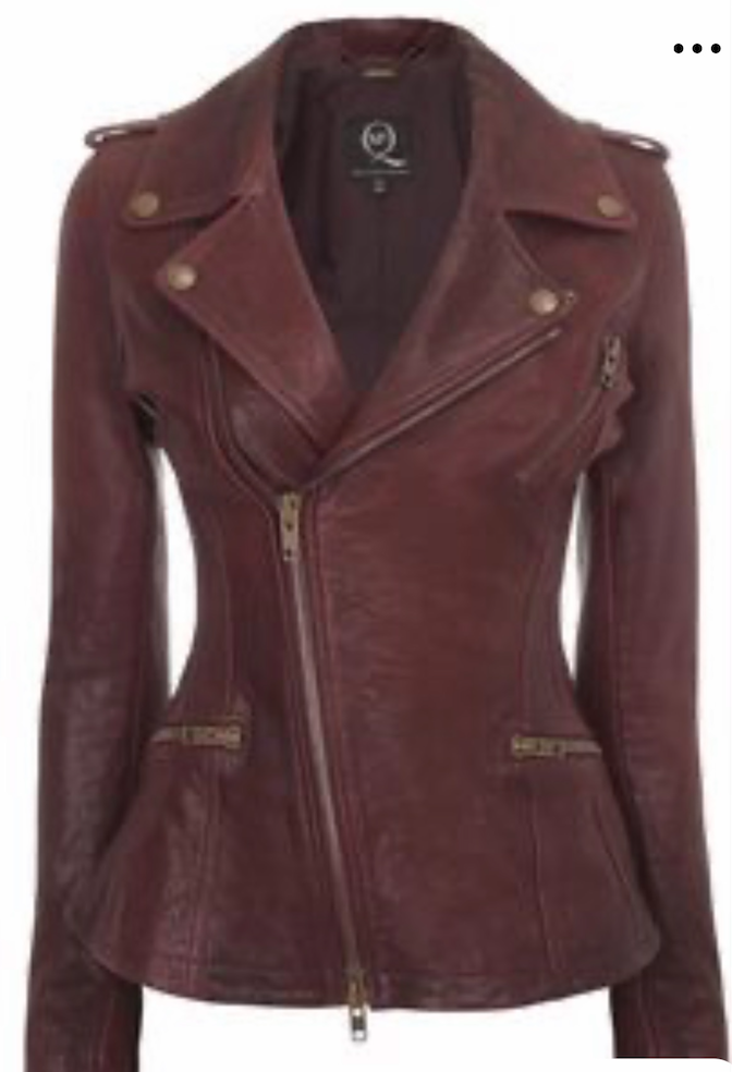 McQ Alexander McQueen leather biker jacket