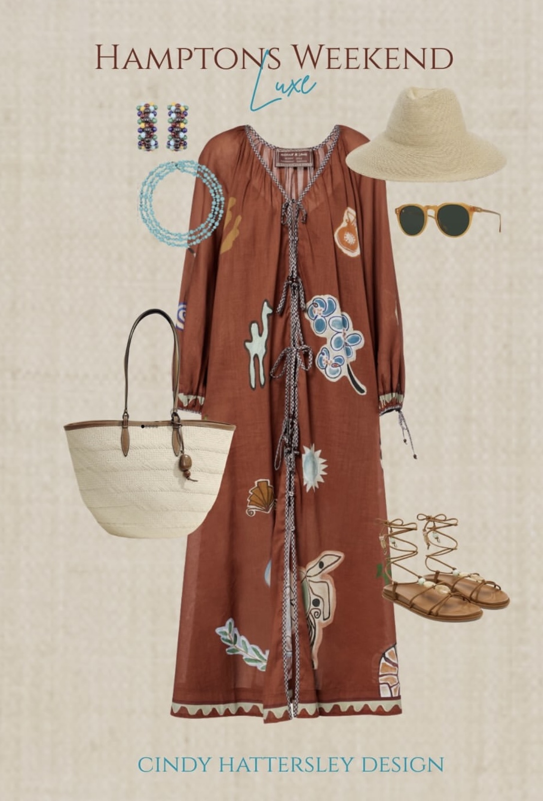 LAURENCE TIE FRONT SHIRTDRESS