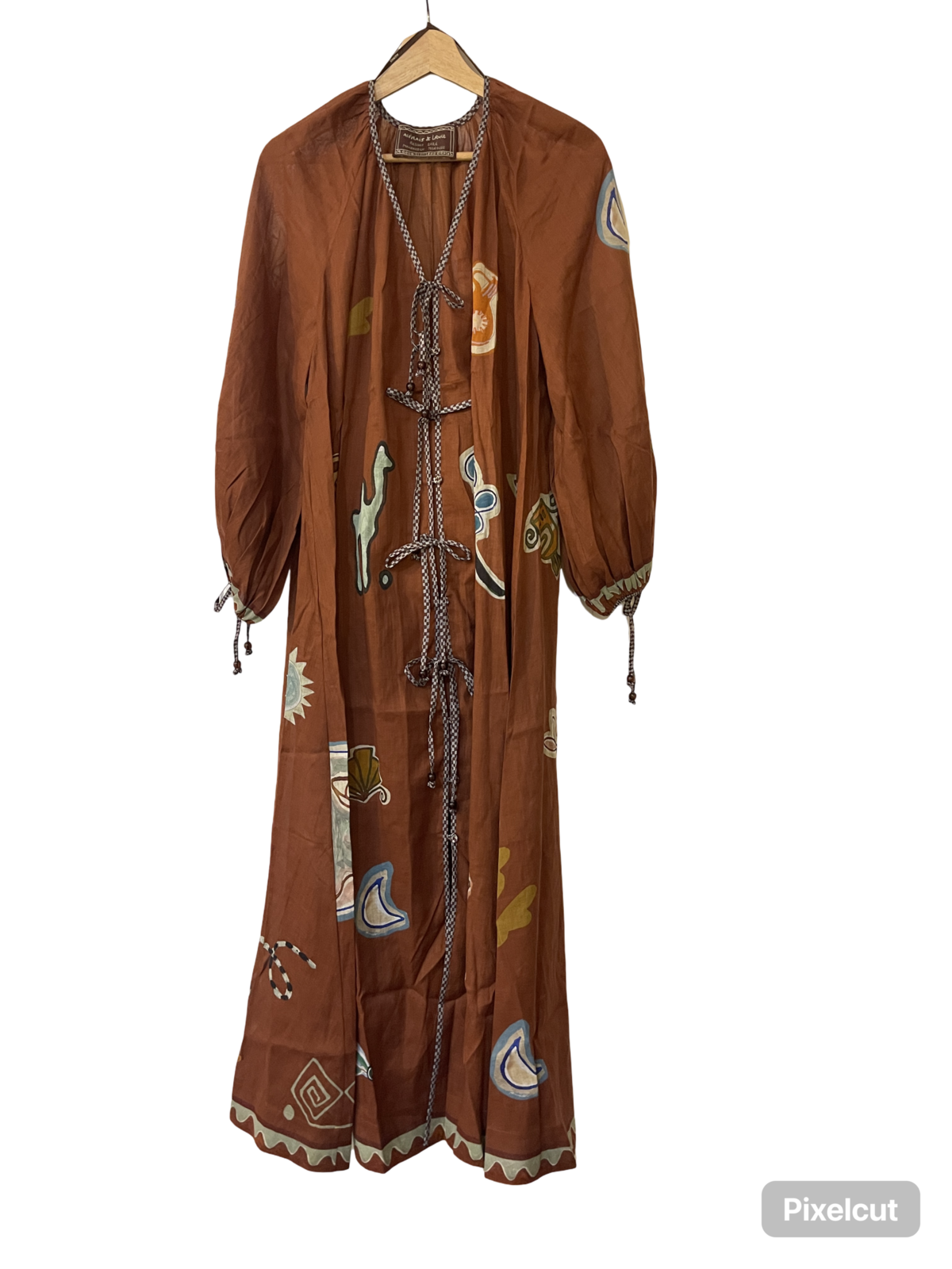 LAURENCE TIE FRONT SHIRTDRESS
