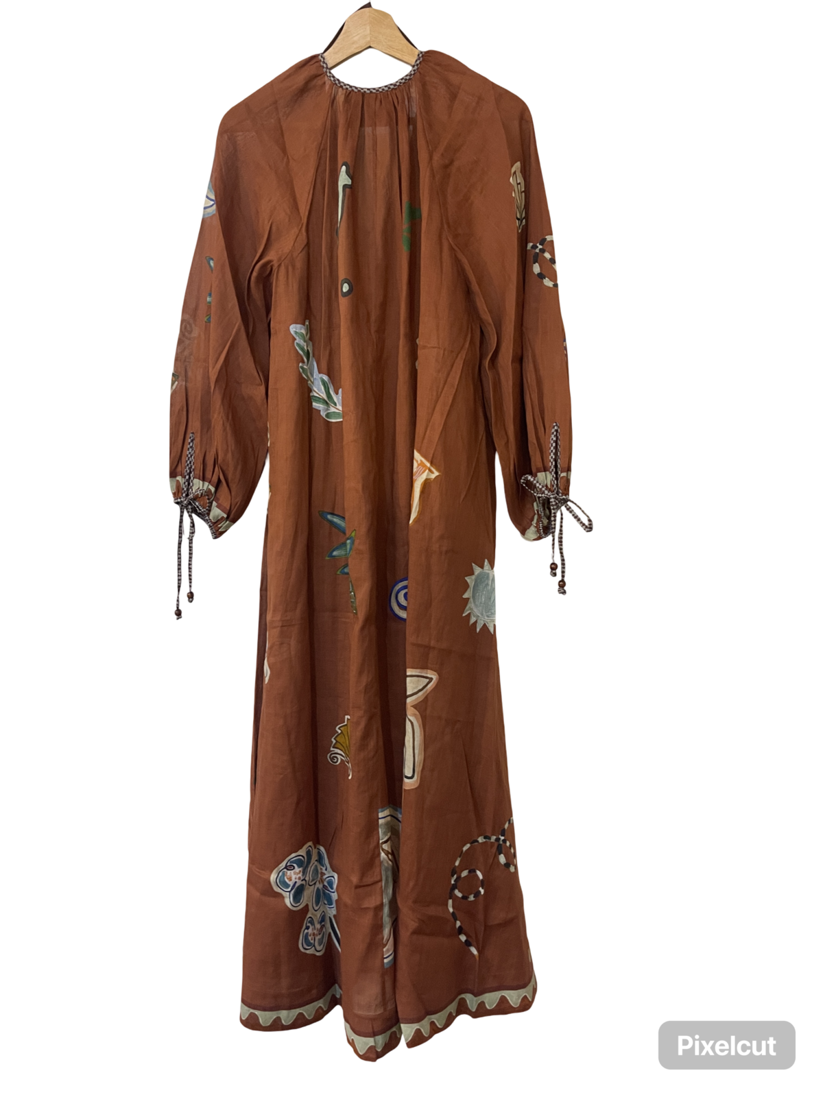 LAURENCE TIE FRONT SHIRTDRESS