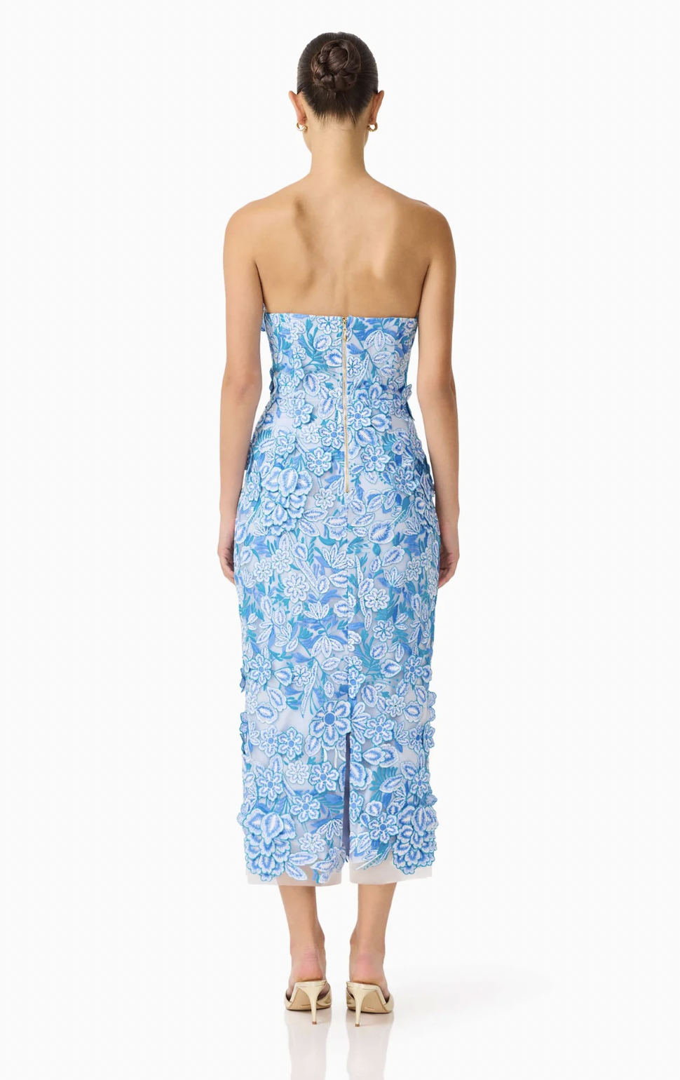 ‘Roseatte’ strapless dress  