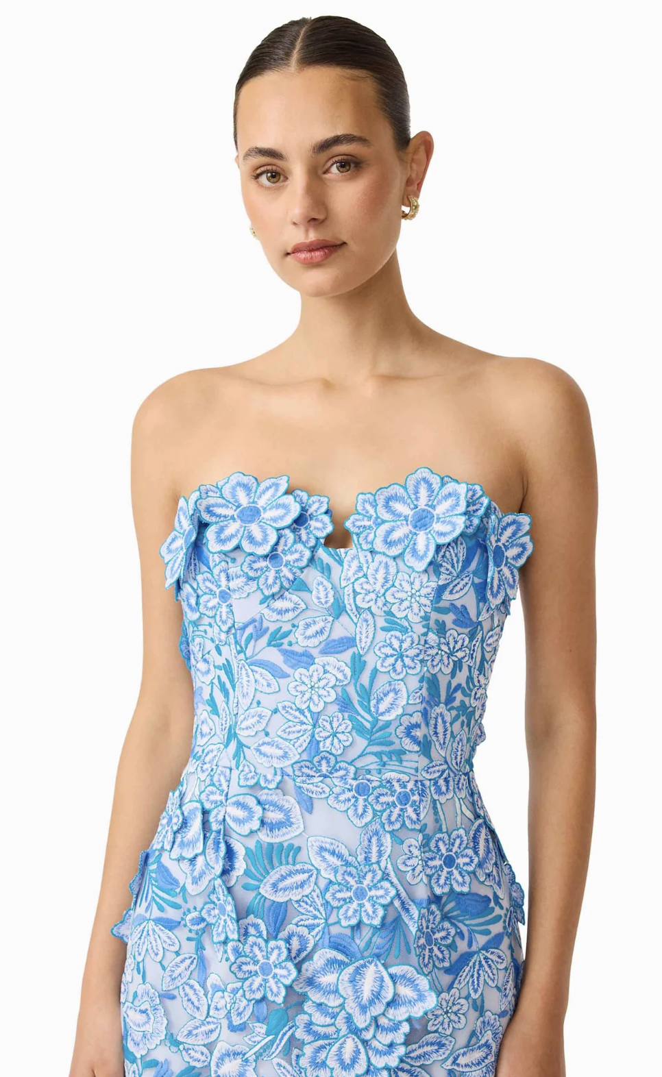 ‘Roseatte’ strapless dress  