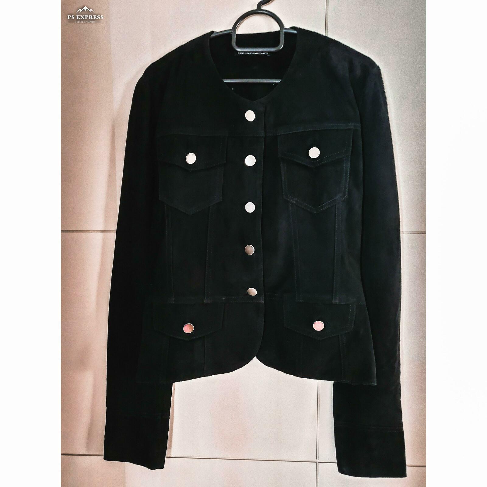 Pierre Suede Jacket Black