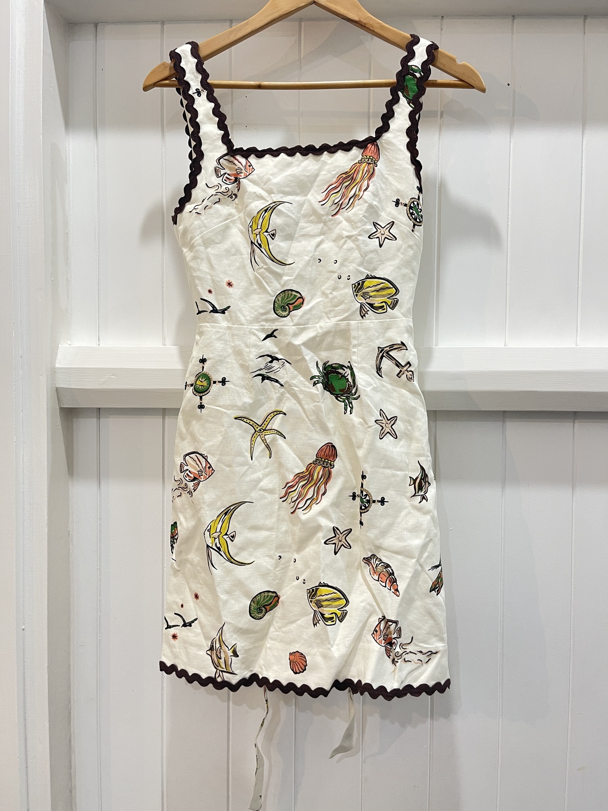 Printed cotton minidress