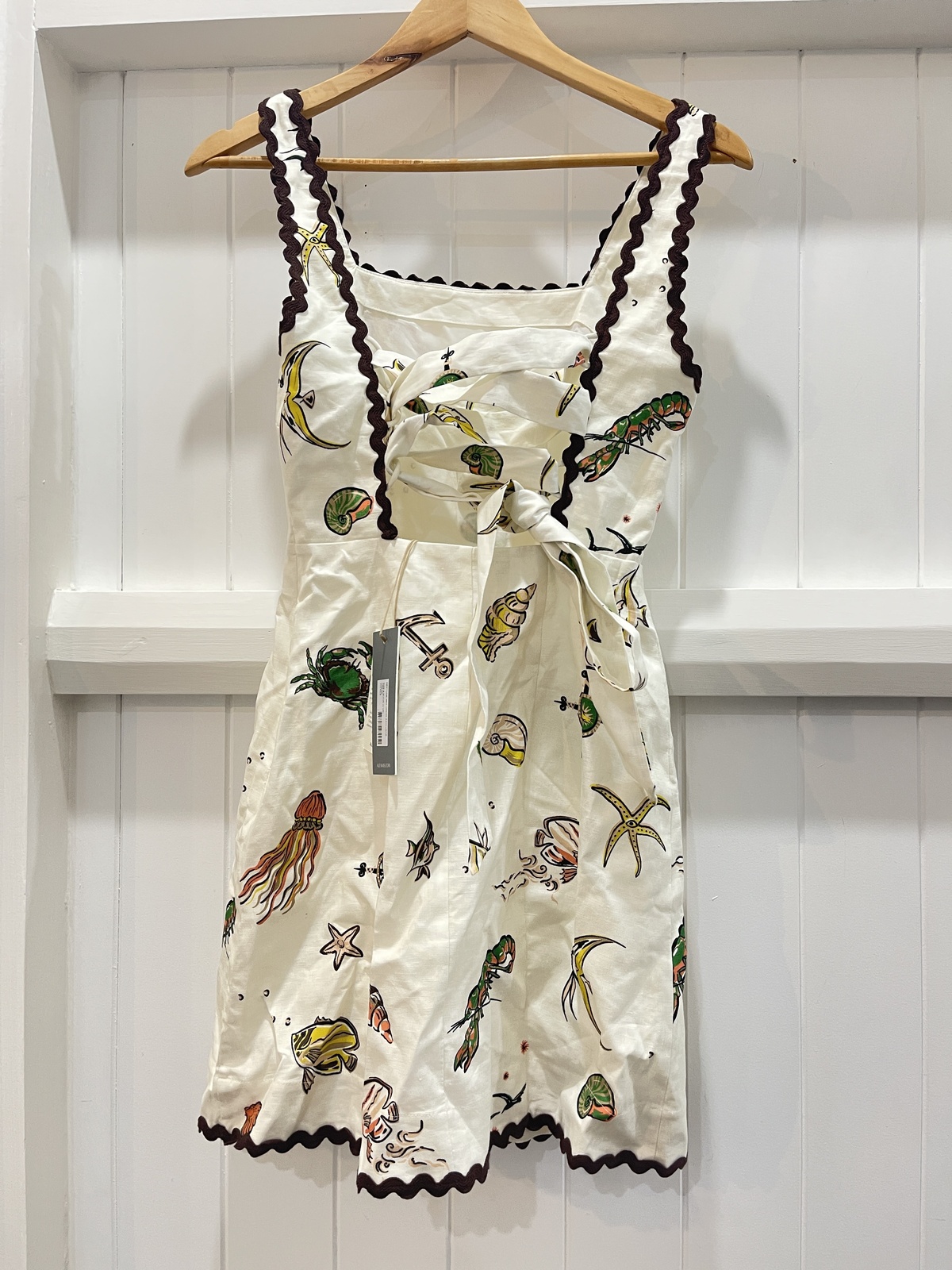 Printed cotton minidress