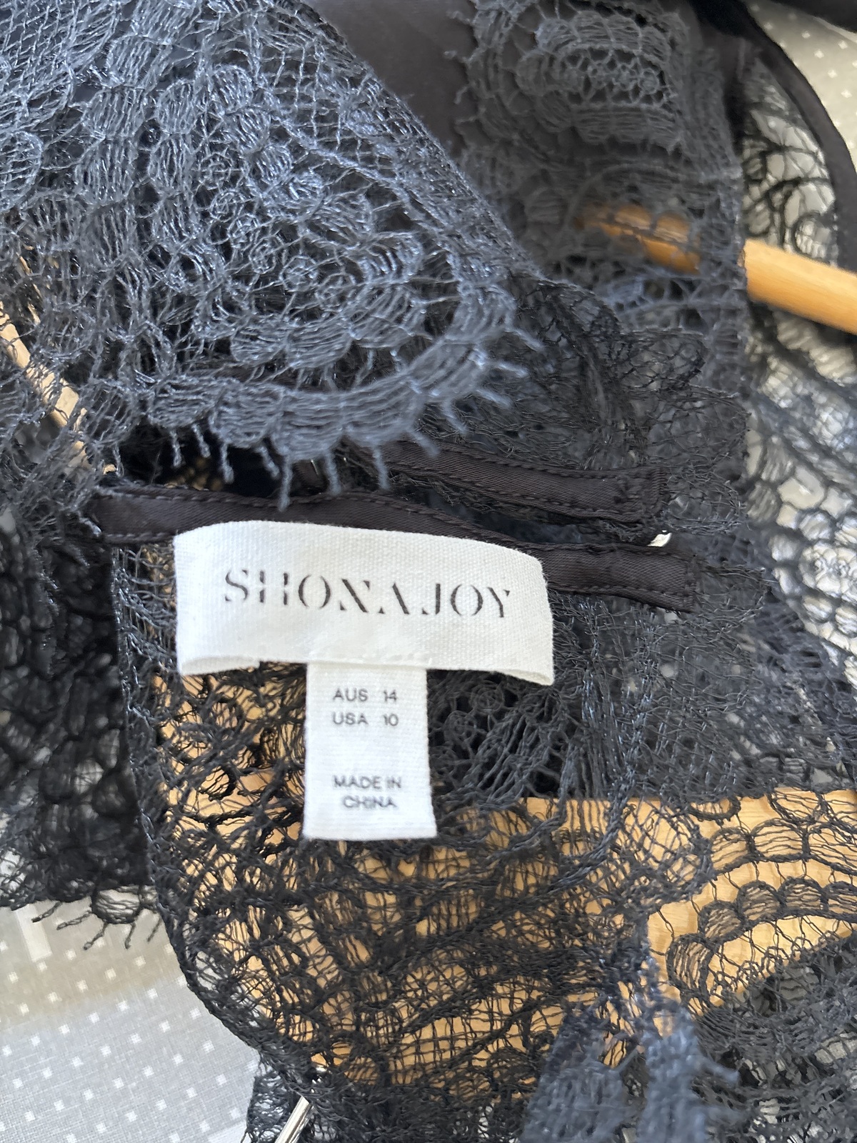 Black lace dress