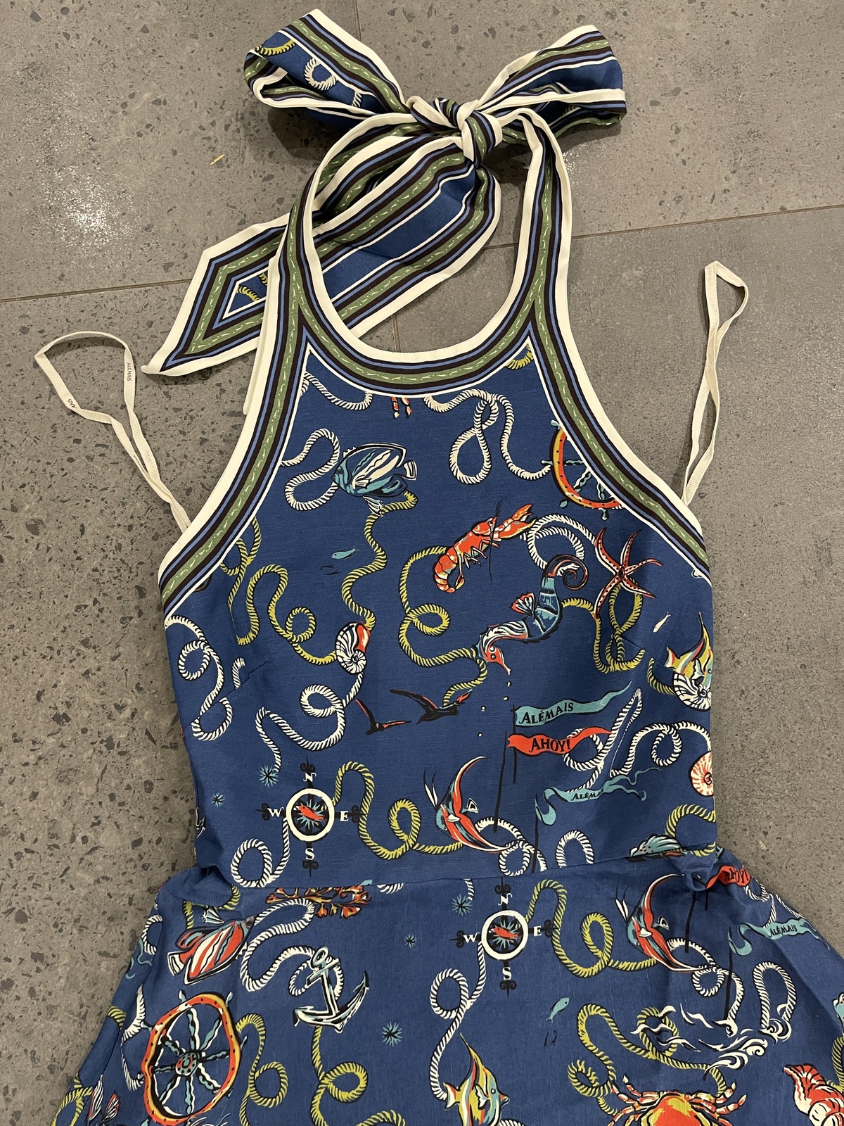COVE PRINTED HALTER NECK MAXI DRESS 