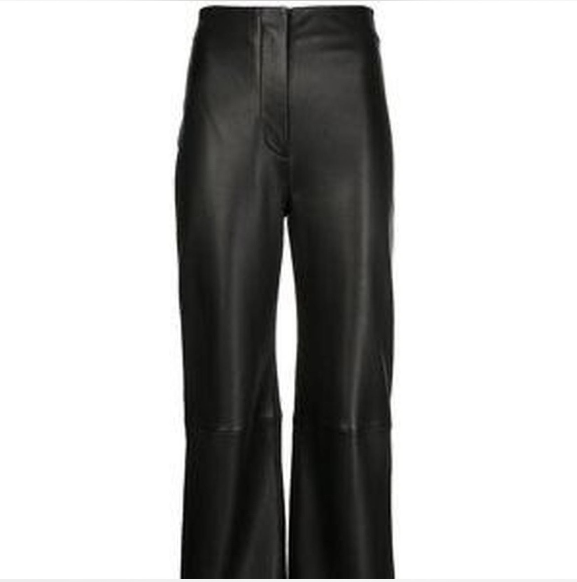Black Vegan Leather Pants size 12 