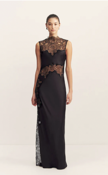 Black lace dress