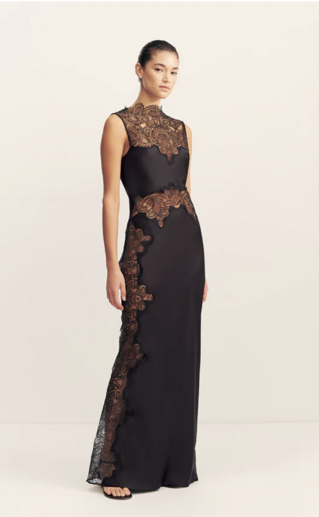 Black lace dress