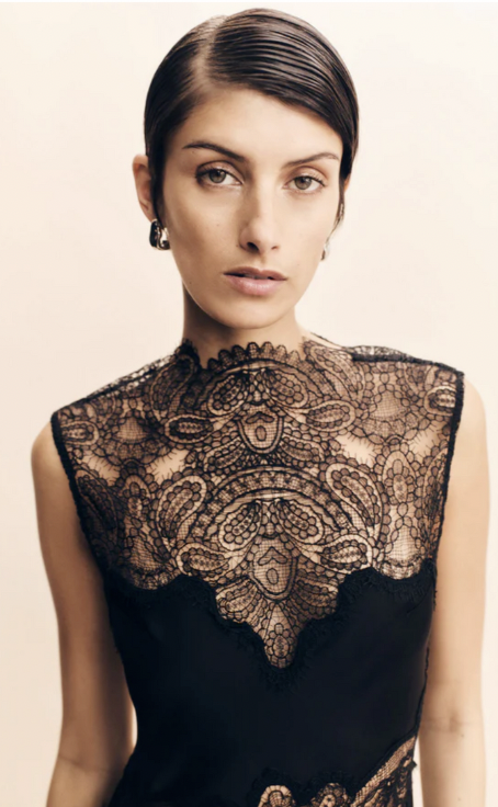 Black lace dress
