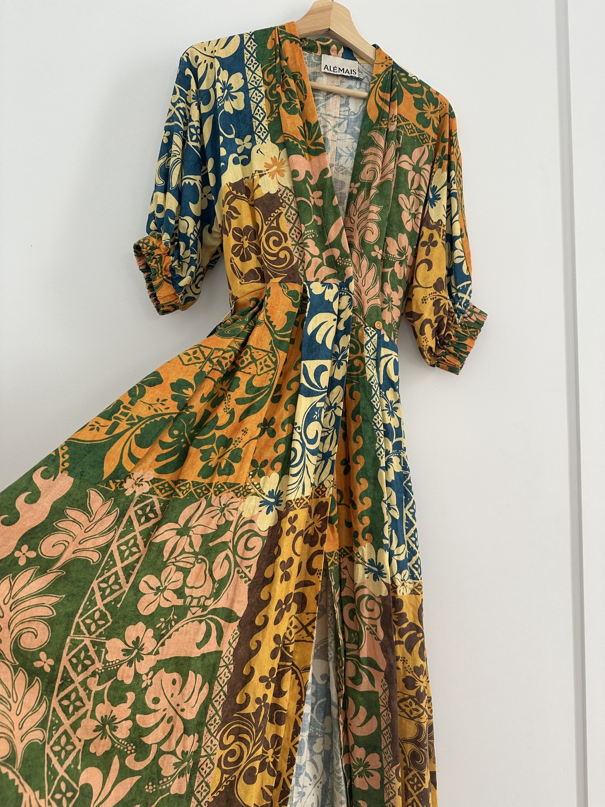 linen wrap dress
