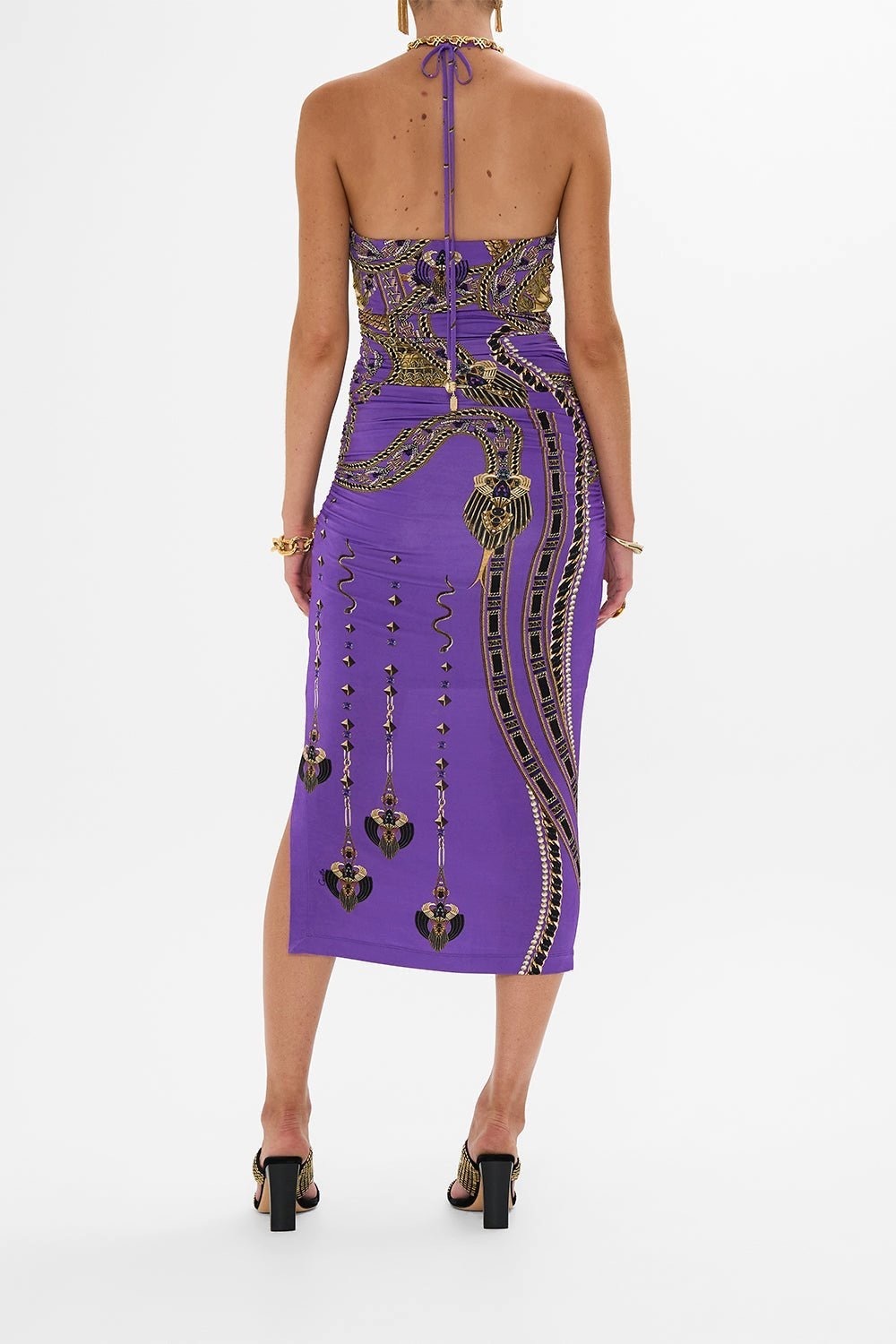 Cut out Sleeveless Jersey Halter Neck Dress - Luxorland Lady (BNWT)