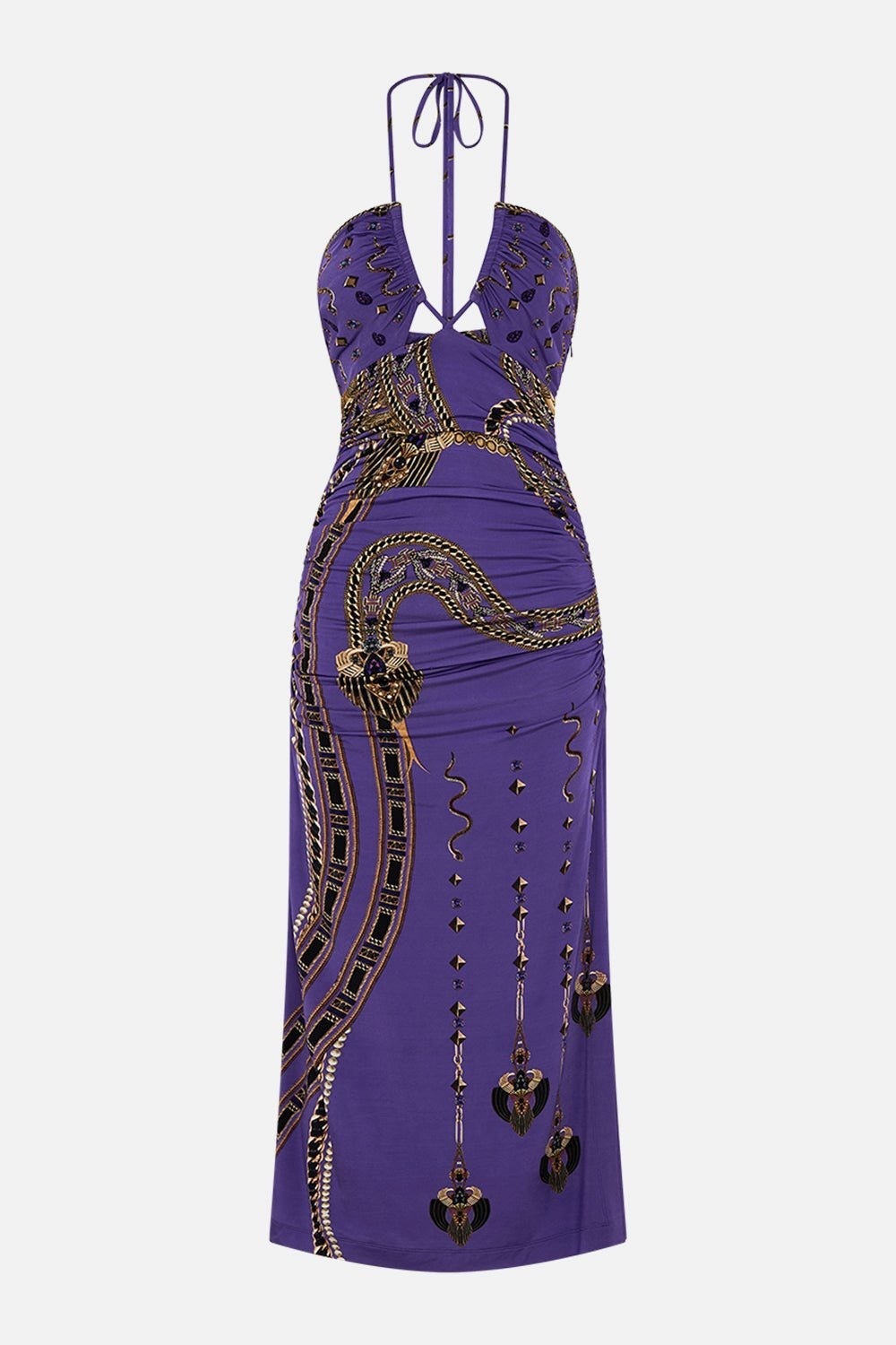 Cut out Sleeveless Jersey Halter Neck Dress - Luxorland Lady (BNWT)