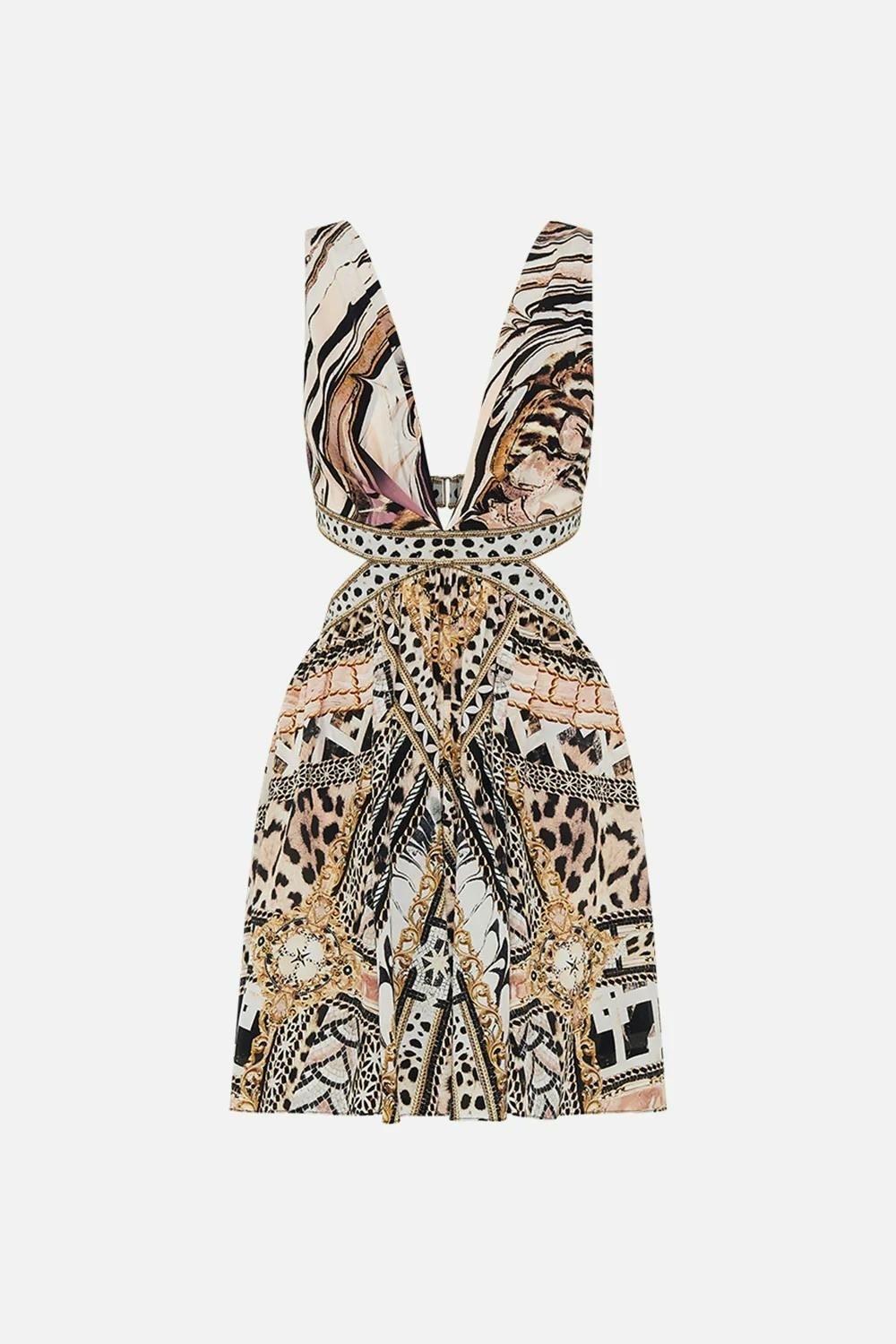 Cut Out Short Dress, Mosaic Muse (BNWT)