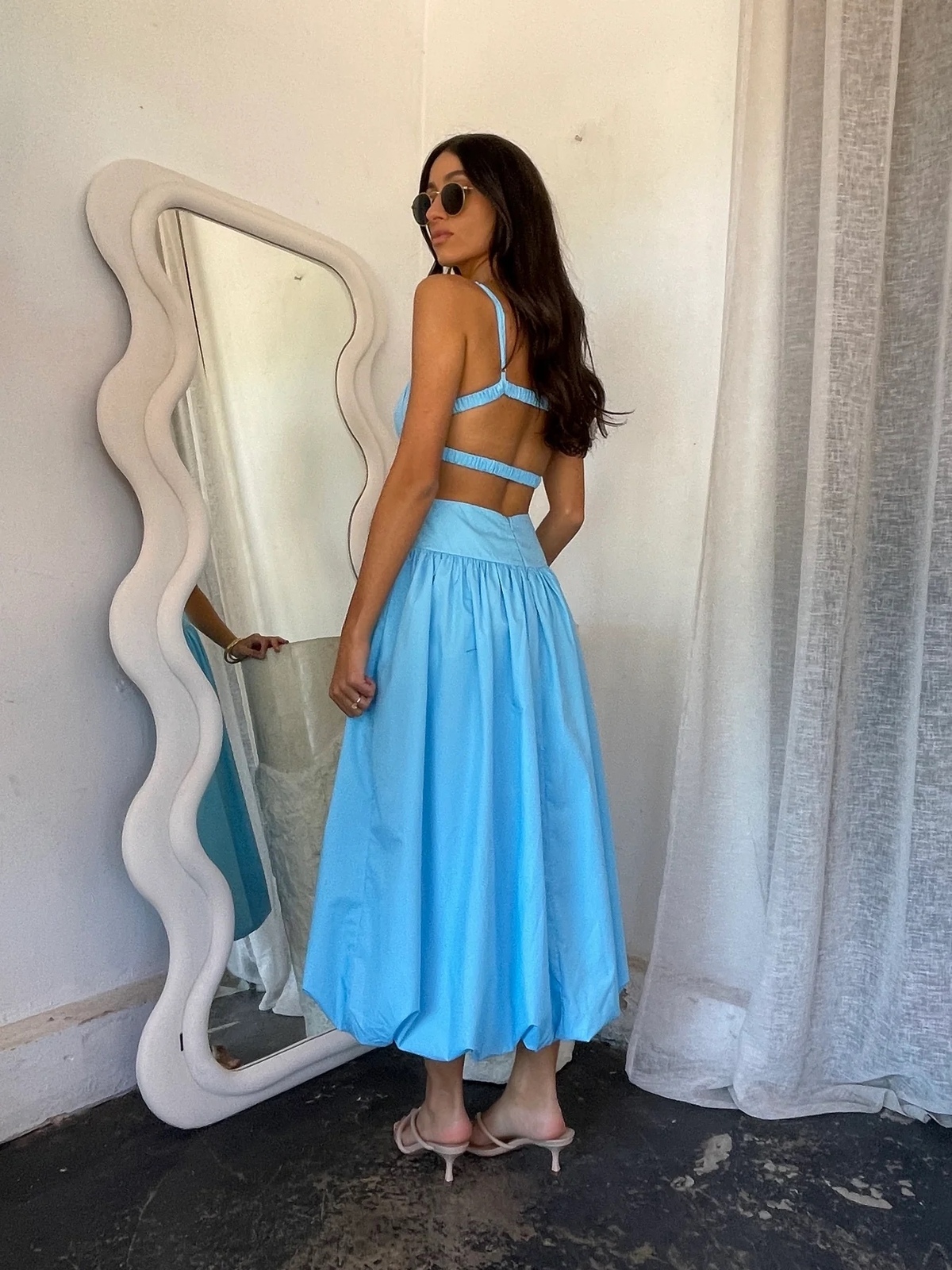 , Scarlette Midi Dress, Blue