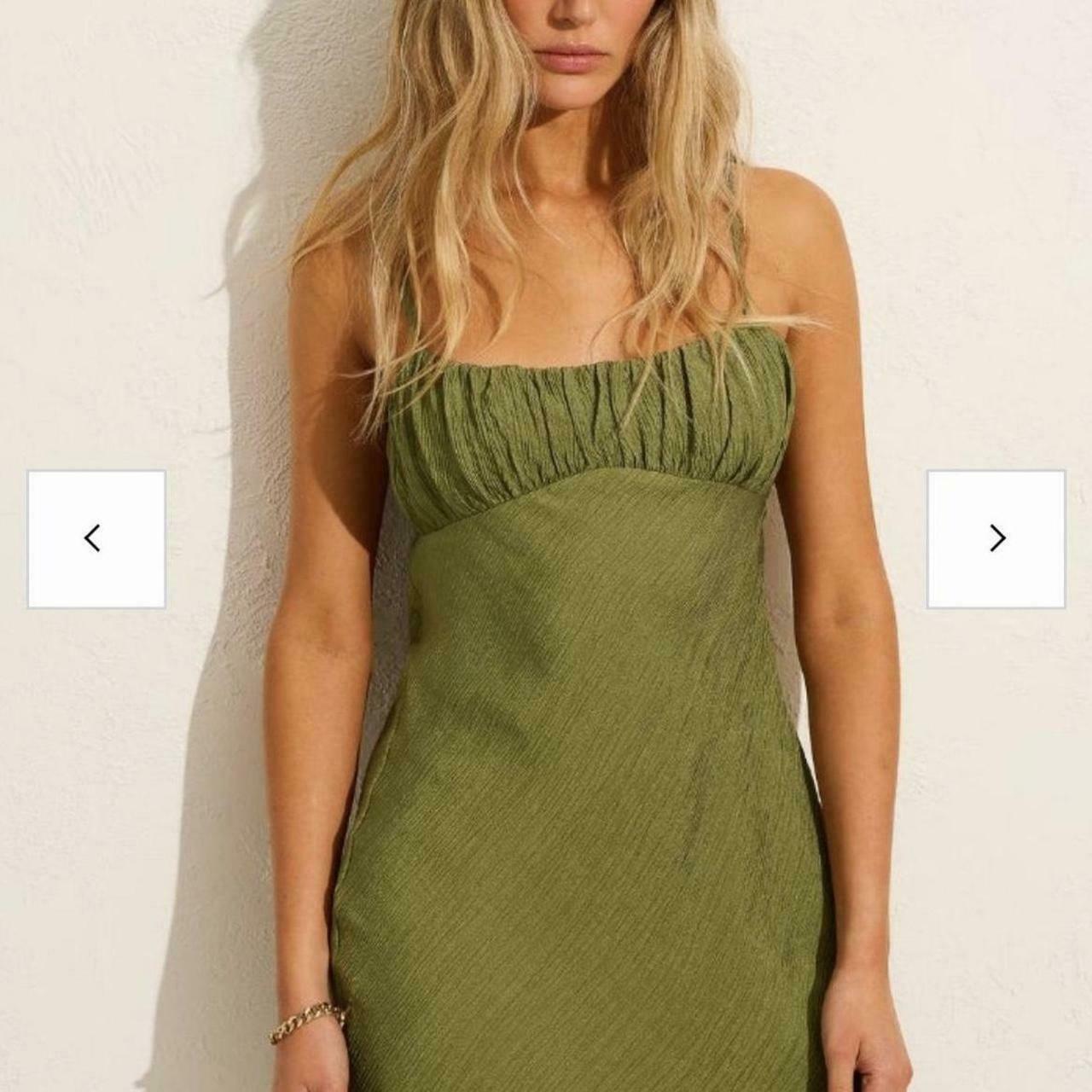  Lavinia Mini Dress, Green/Olive/Khaki (BNWT)