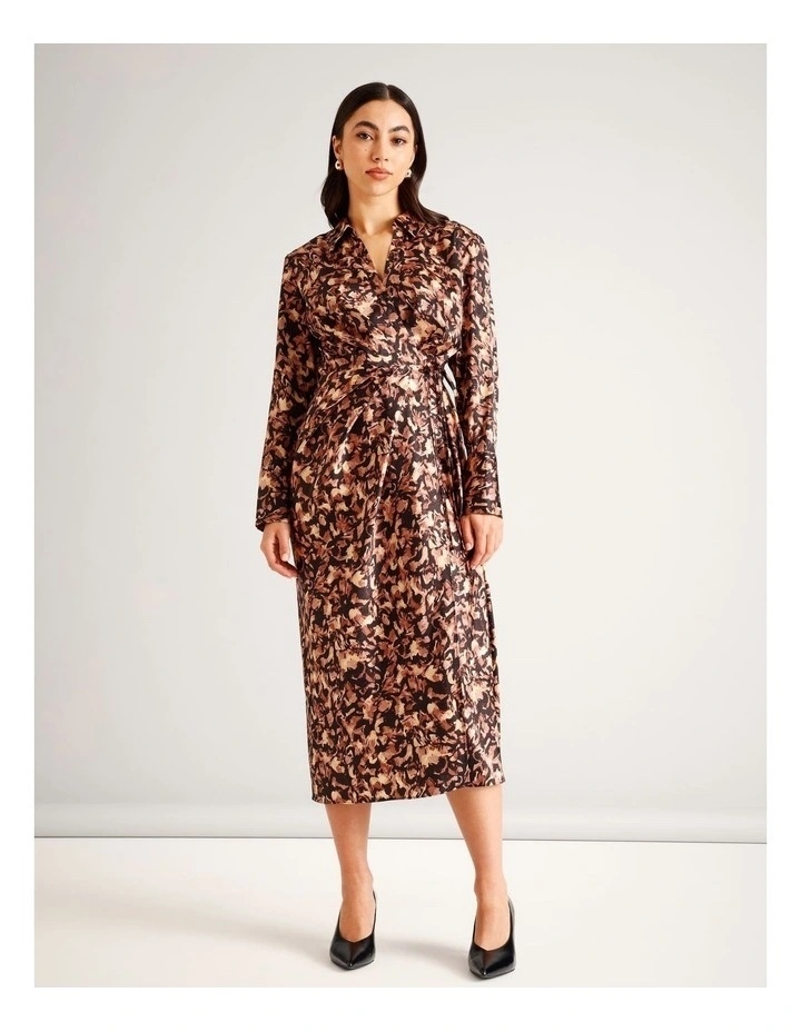 , Recycled Poly Blend Wrap Satin Maxi Dress, Assorted (BNWT)