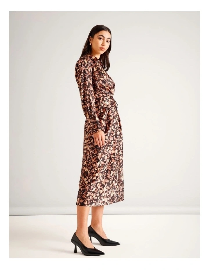 , Recycled Poly Blend Wrap Satin Maxi Dress, Assorted (BNWT)