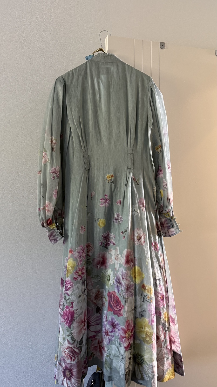 Fleur Shirt Dress MIST COLLAGE FLORAL