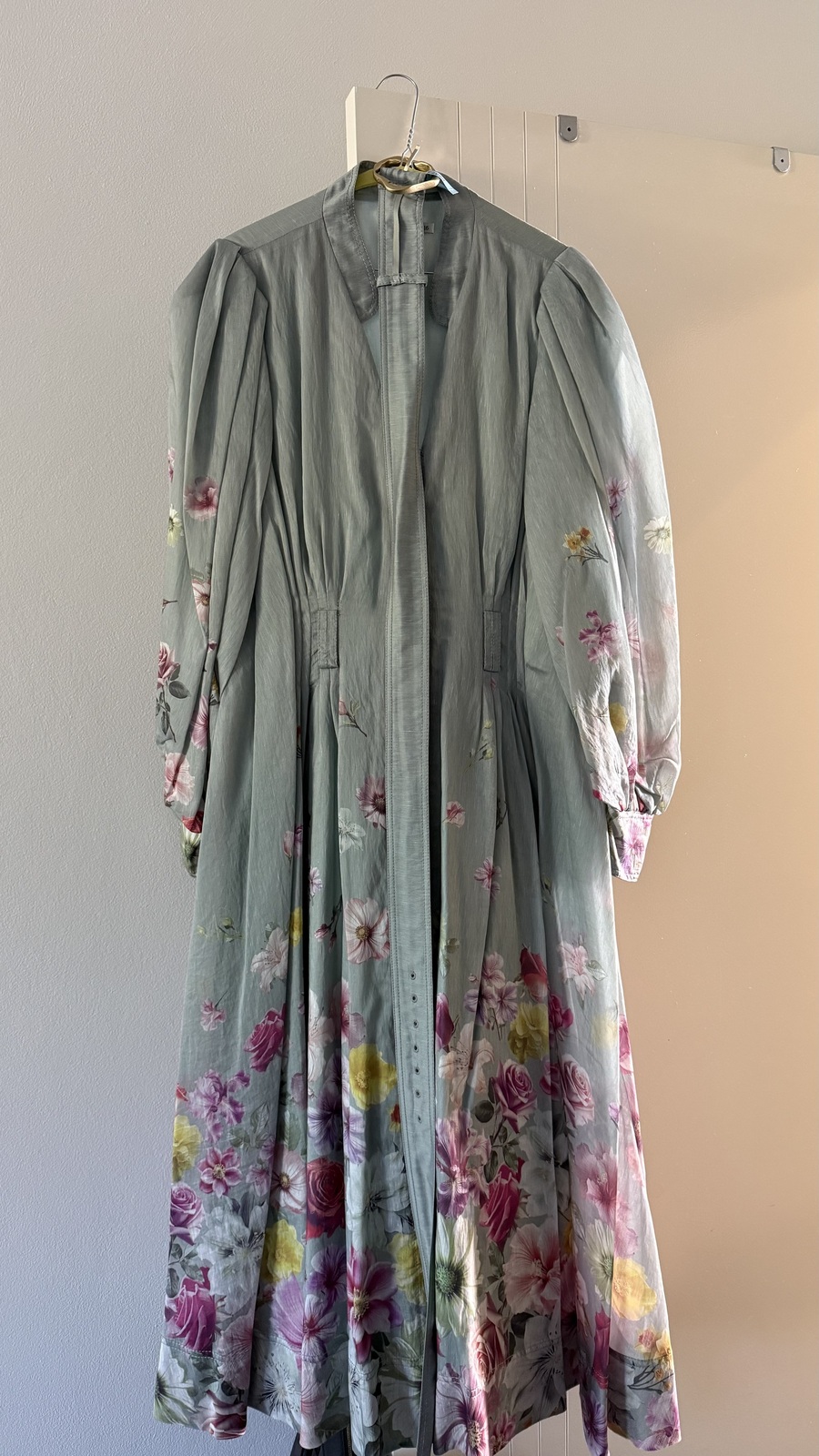 Fleur Shirt Dress MIST COLLAGE FLORAL