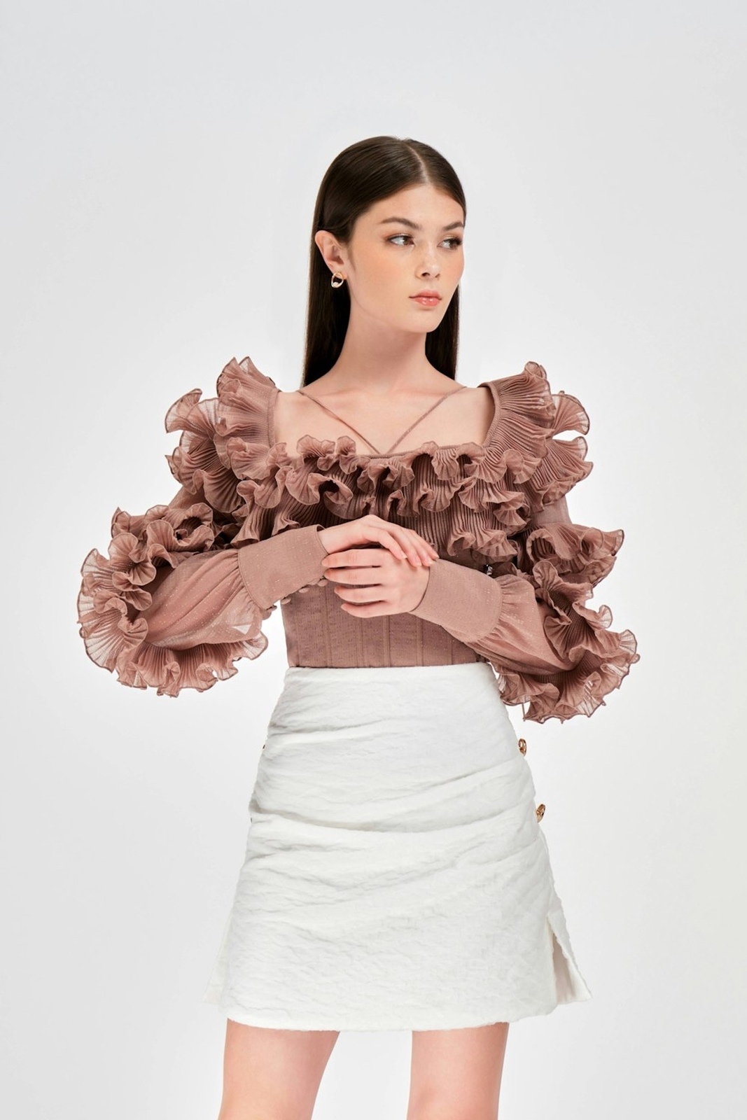 Ruffle Blouse (BNWOT)