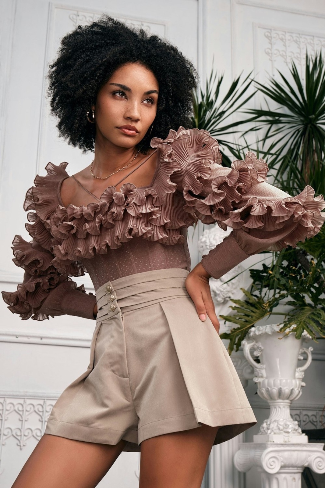 Ruffle Blouse (BNWOT)
