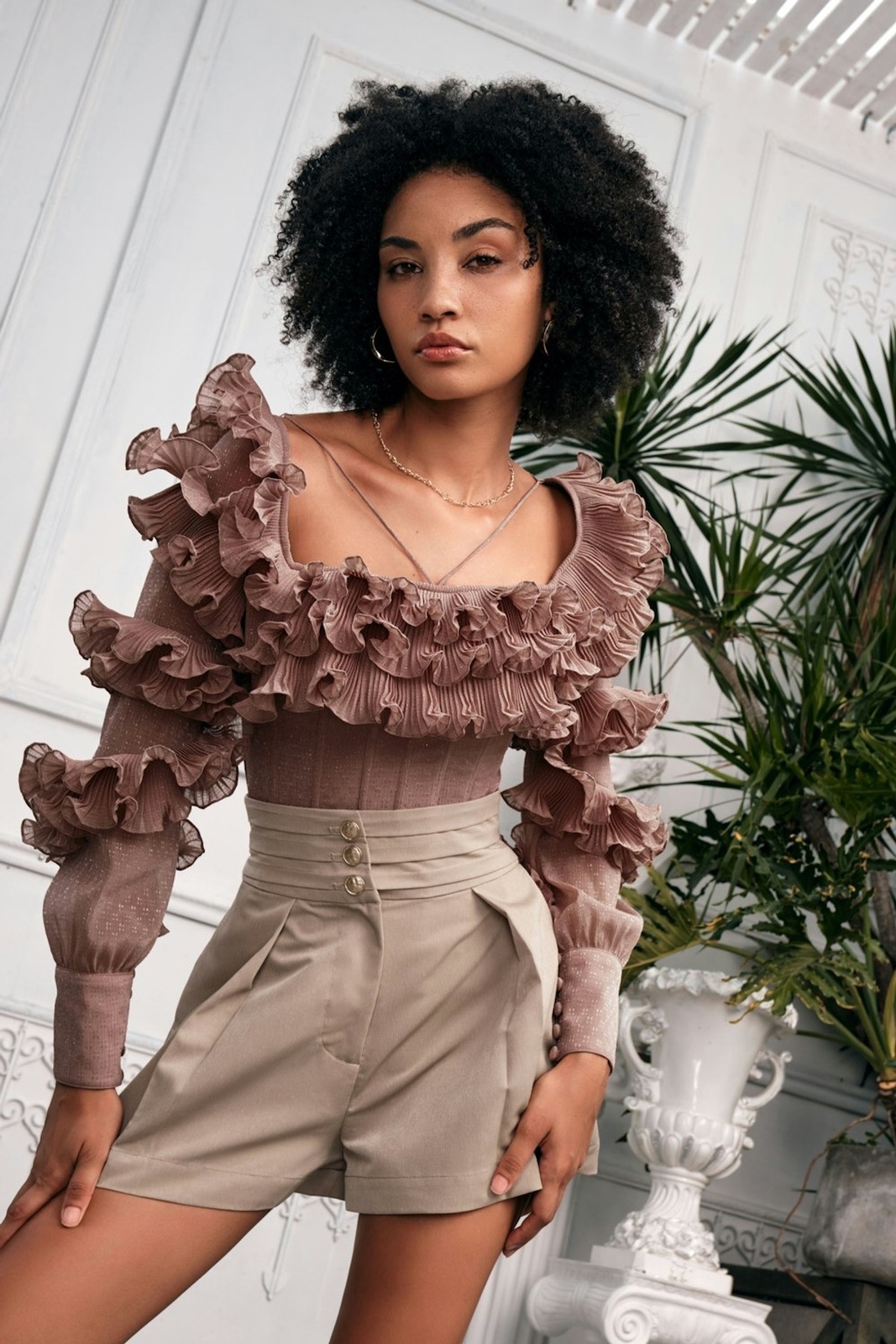 Ruffle Blouse (BNWOT)