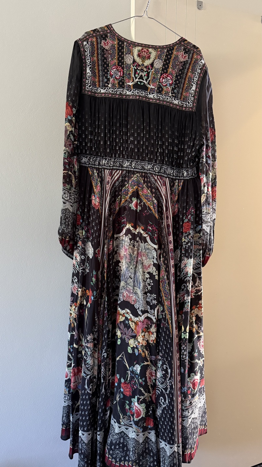 Peasant Dress With Tie Front