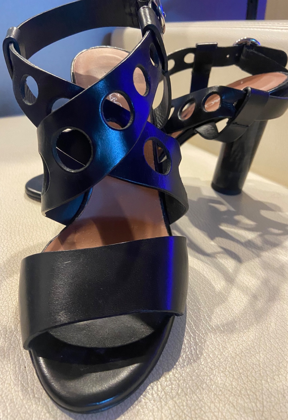 Black Sandals- Size EU 38