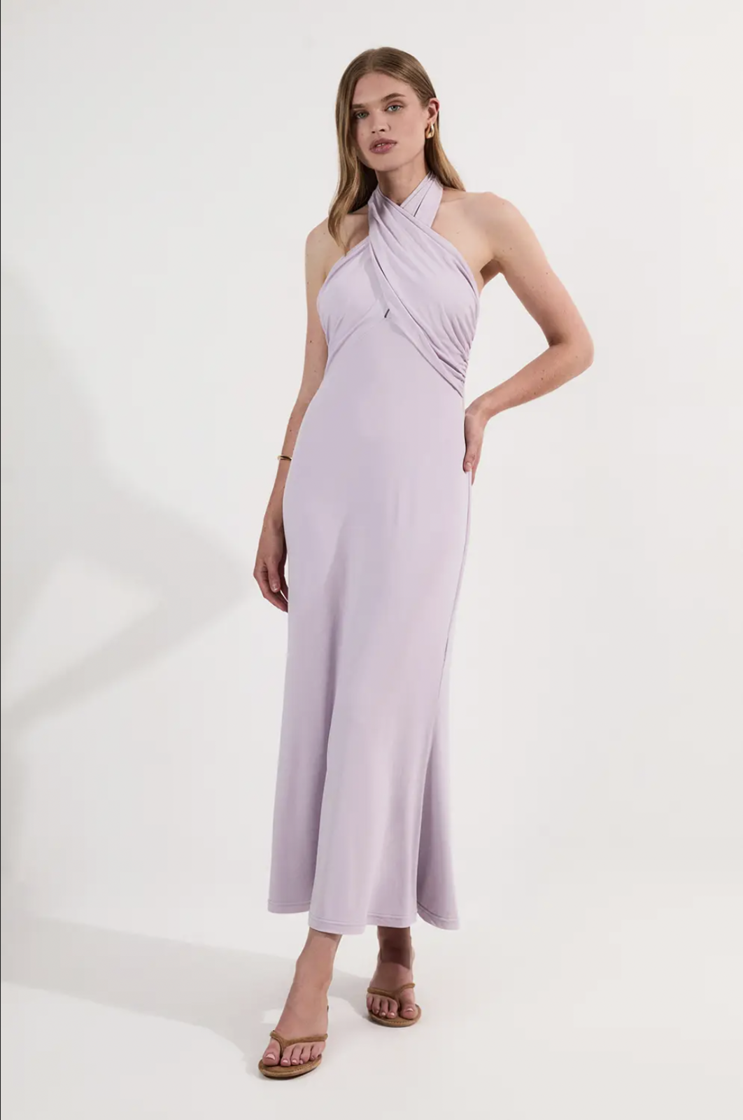 Drapey Crepe Jersey Maxi Dress (BNWT)