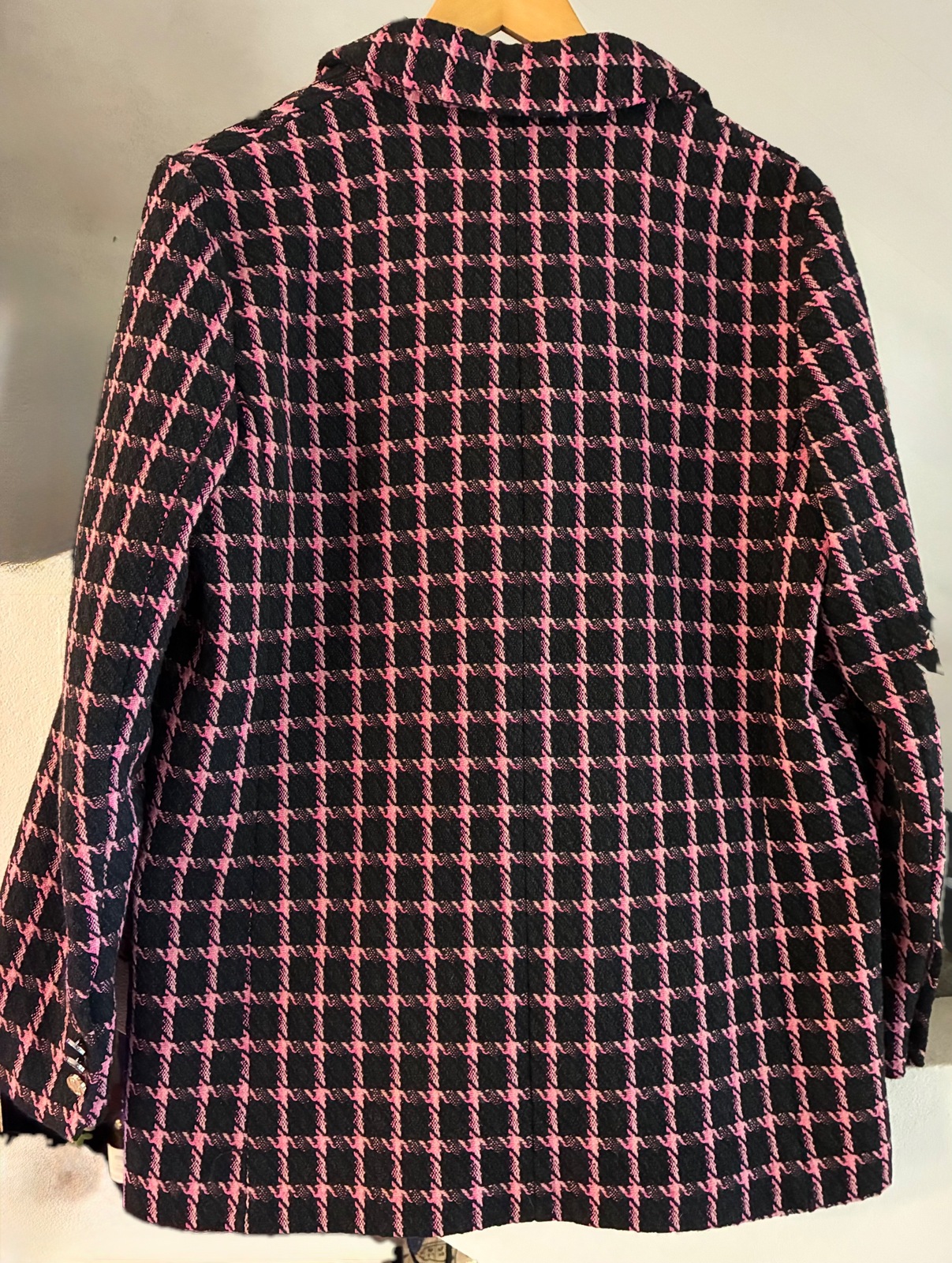 Pink & Black Double Breasted Jacket