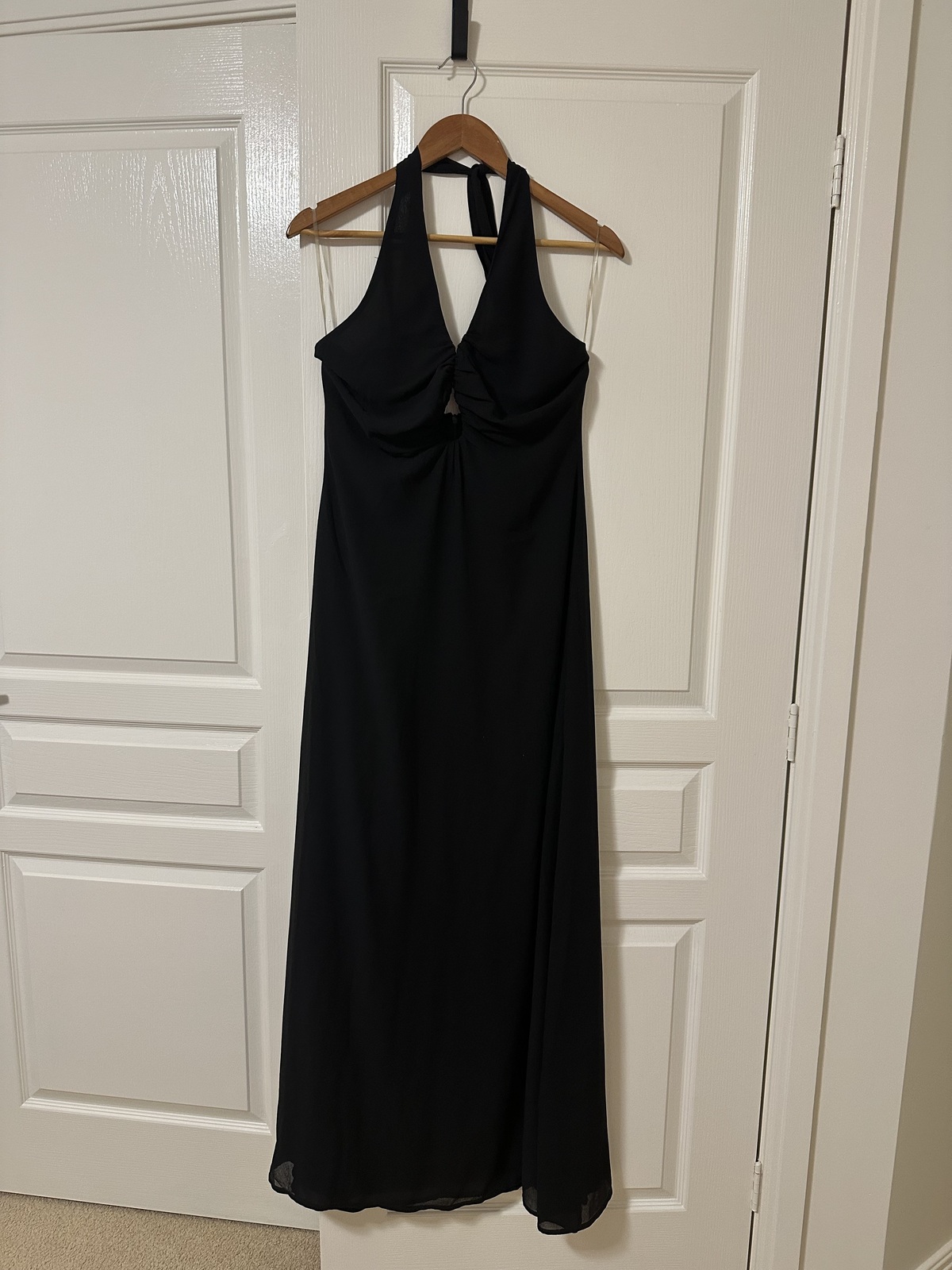 Malakhai. Chiffon Halter Maxi Dress